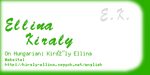 ellina kiraly business card
